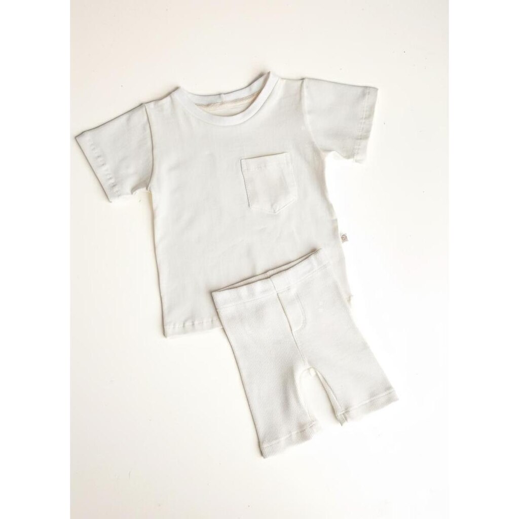 Conjunto Infantil Bebê Esportivo Camiseta Shorts Biker
