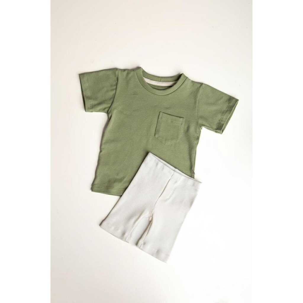 Conjunto Infantil Bebê Esportivo Camiseta Shorts Biker