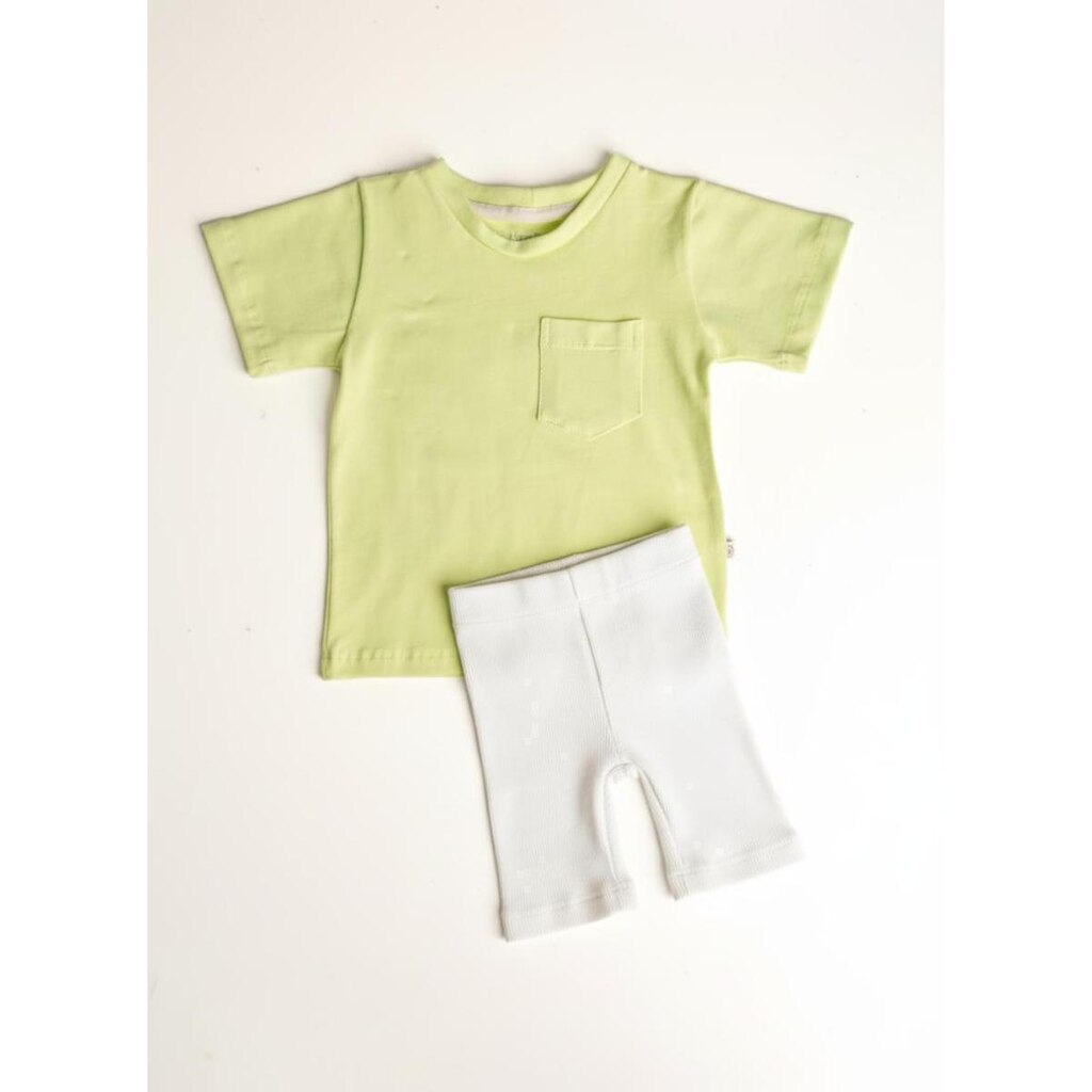 Conjunto Infantil Bebê Esportivo Camiseta Shorts Biker