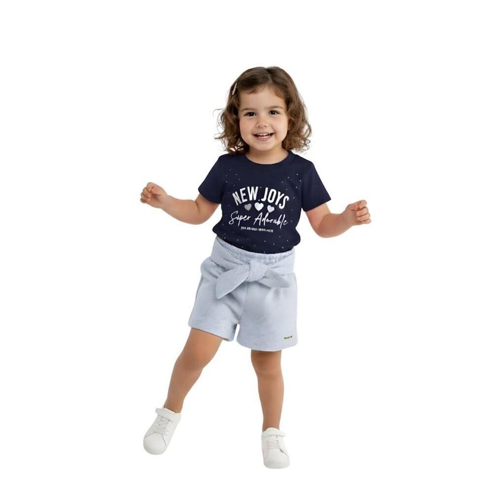 Conjunto Infantil Bebê Menina Baby Vest New Joys