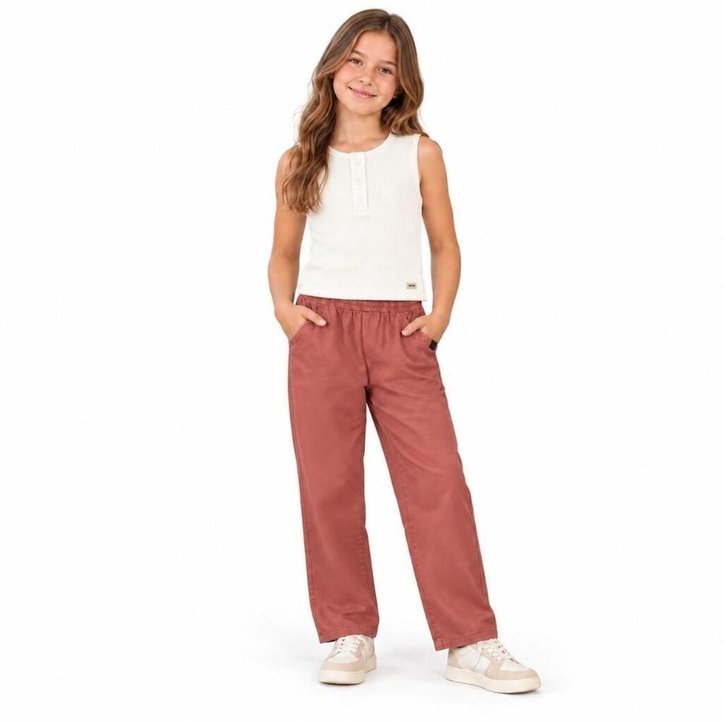 Conjunto Infantil Blusa Canelada Calça Poly Crupo Lamon