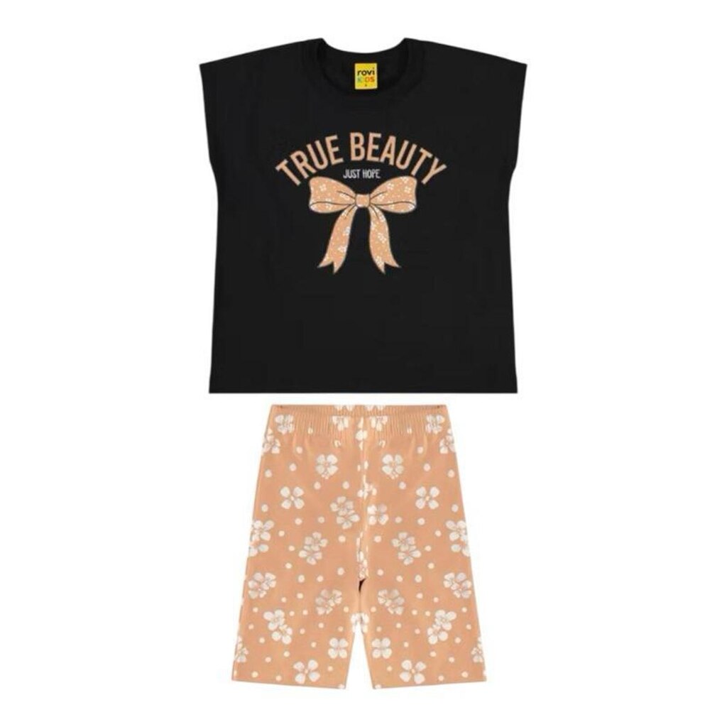 Conjunto Infantil Blusa Com Shorts Rovi Kids