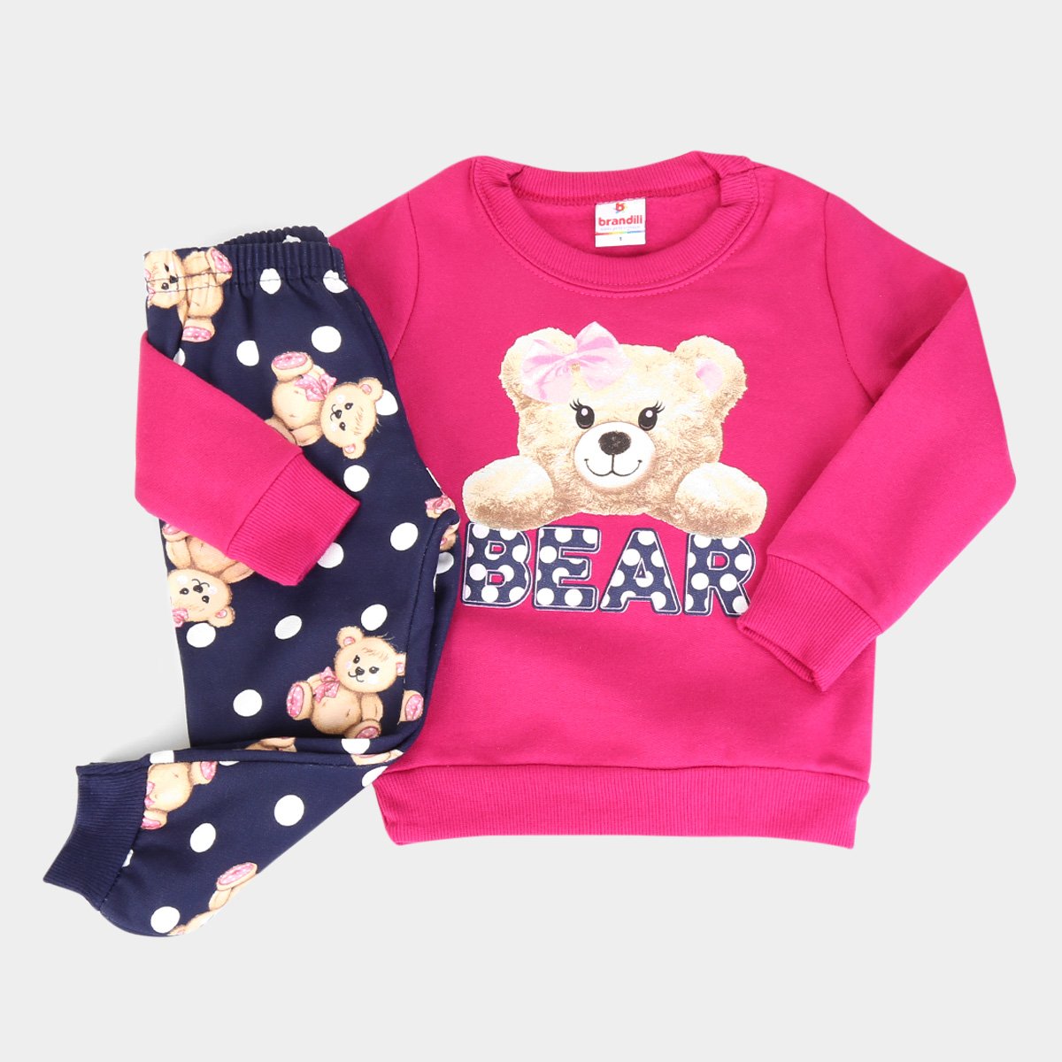 conjunto de moletom brandili feminino