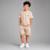 Conjunto Infantil Camiseta e Bermuda - Bege