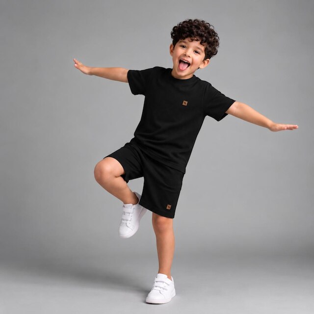Conjunto Infantil Camiseta e Bermuda
