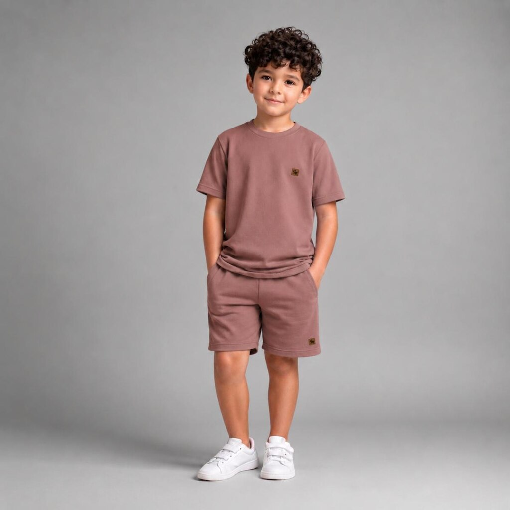 Conjunto Infantil Camiseta e Bermuda
