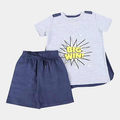 Conjunto Infantil Candy Kids Big Win Capa Removível Masculino - Masculino