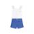 Conjunto Infantil Carinhoso Shorts Sarja Elastano Feminino - Branco