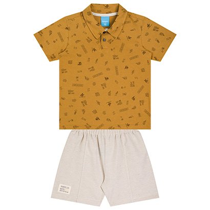 Conjunto Infantil Curto Kamylus Casual Menino - Masculino