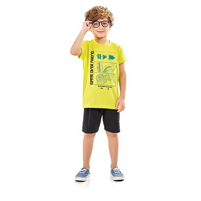 Conjunto Infantil Curto Kamylus Game Menino - Masculino
