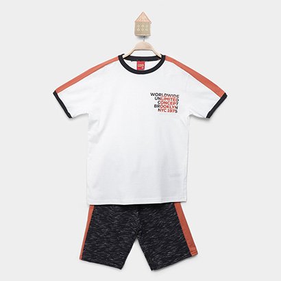 Conjunto Infantil Curto Kyly Básico Menino - Masculino