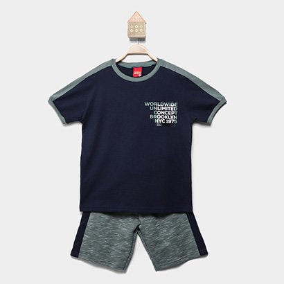 Conjunto Infantil Curto Kyly Básico Menino - Masculino