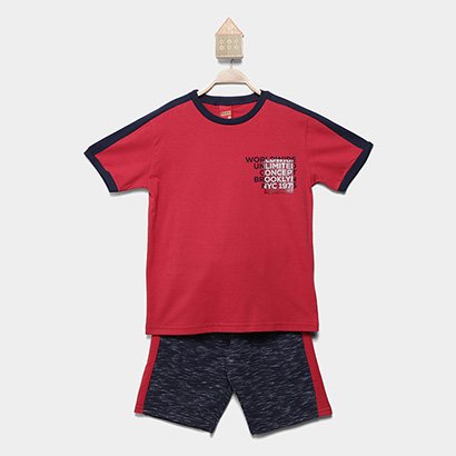 Conjunto Infantil Curto Kyly Básico Menino - Masculino