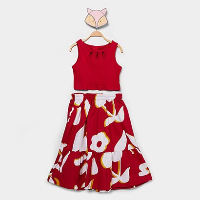 Conjunto Infantil Curto Kyly Floral Menina - Feminino