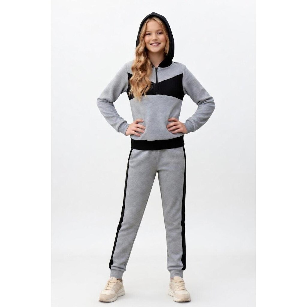 Conjunto Infantil D Bell Outlet Fashion Texturizado Cinza
