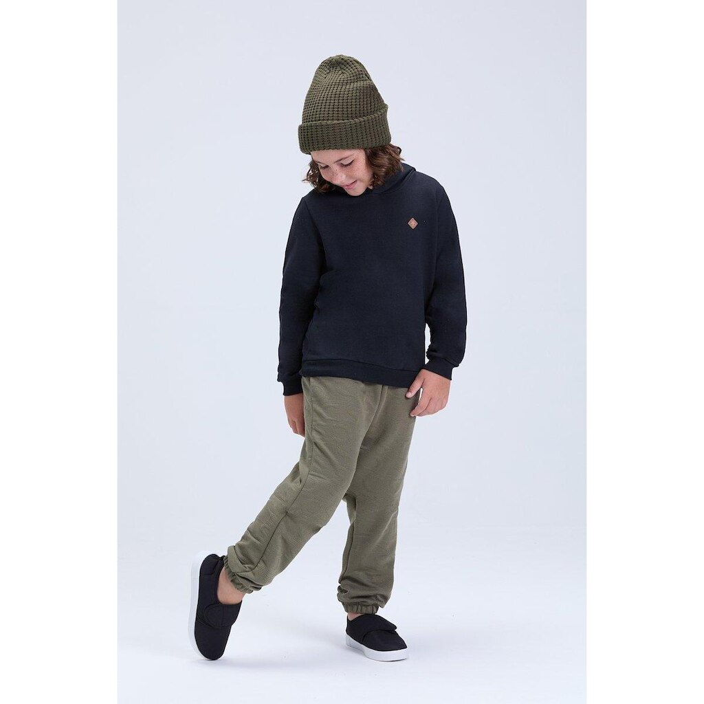 Conjunto Infantil de Inverno Masculino Moletom com Detalhe Aplicado