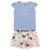 Conjunto Infantil Fakini Kids 2 Peças Verão Ostra Playgroud Feminino - Azul