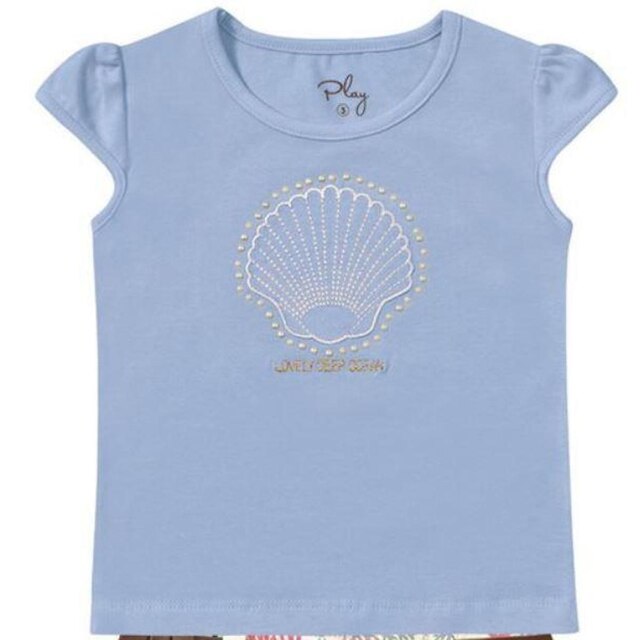 Conjunto Infantil Fakini Kids 2 Peças Verão Ostra Playgroud Feminino