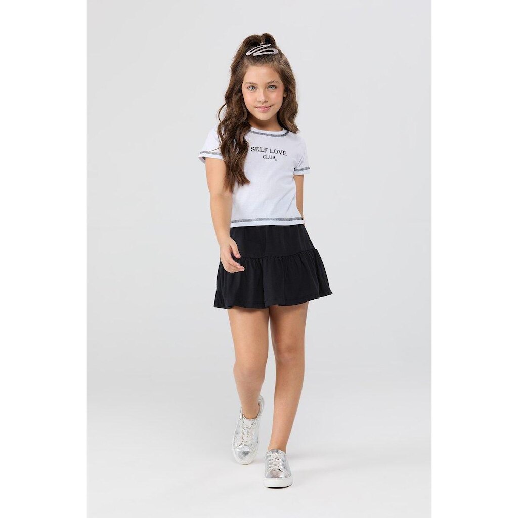 Conjunto Infantil Feminino de Verão Self Love Club