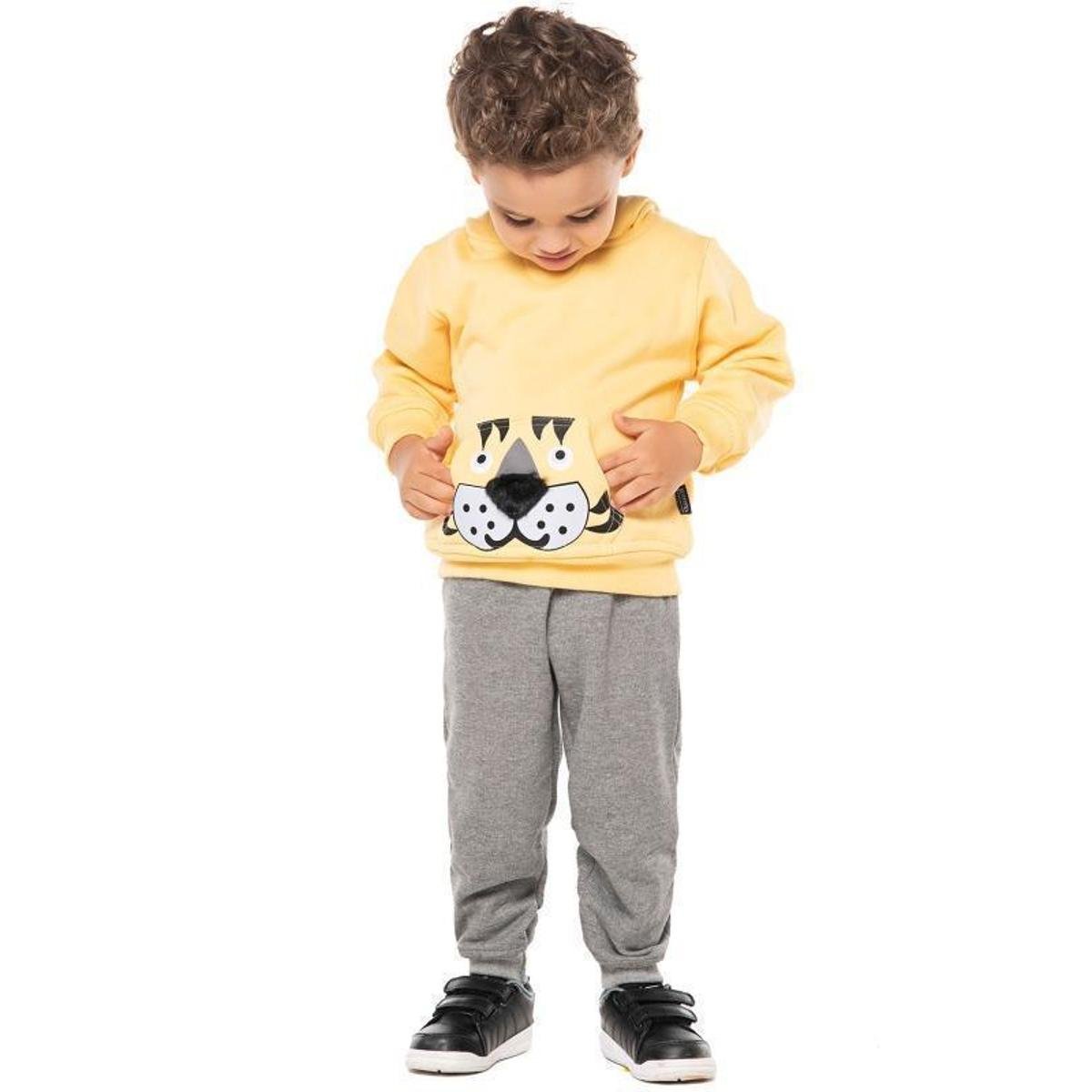toddler yellow moletom com capuz