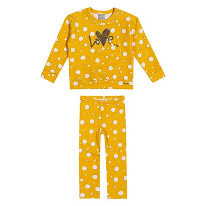 Conjunto Infantil Longo Colorittá Love Blusa + Calça Menina - Feminino