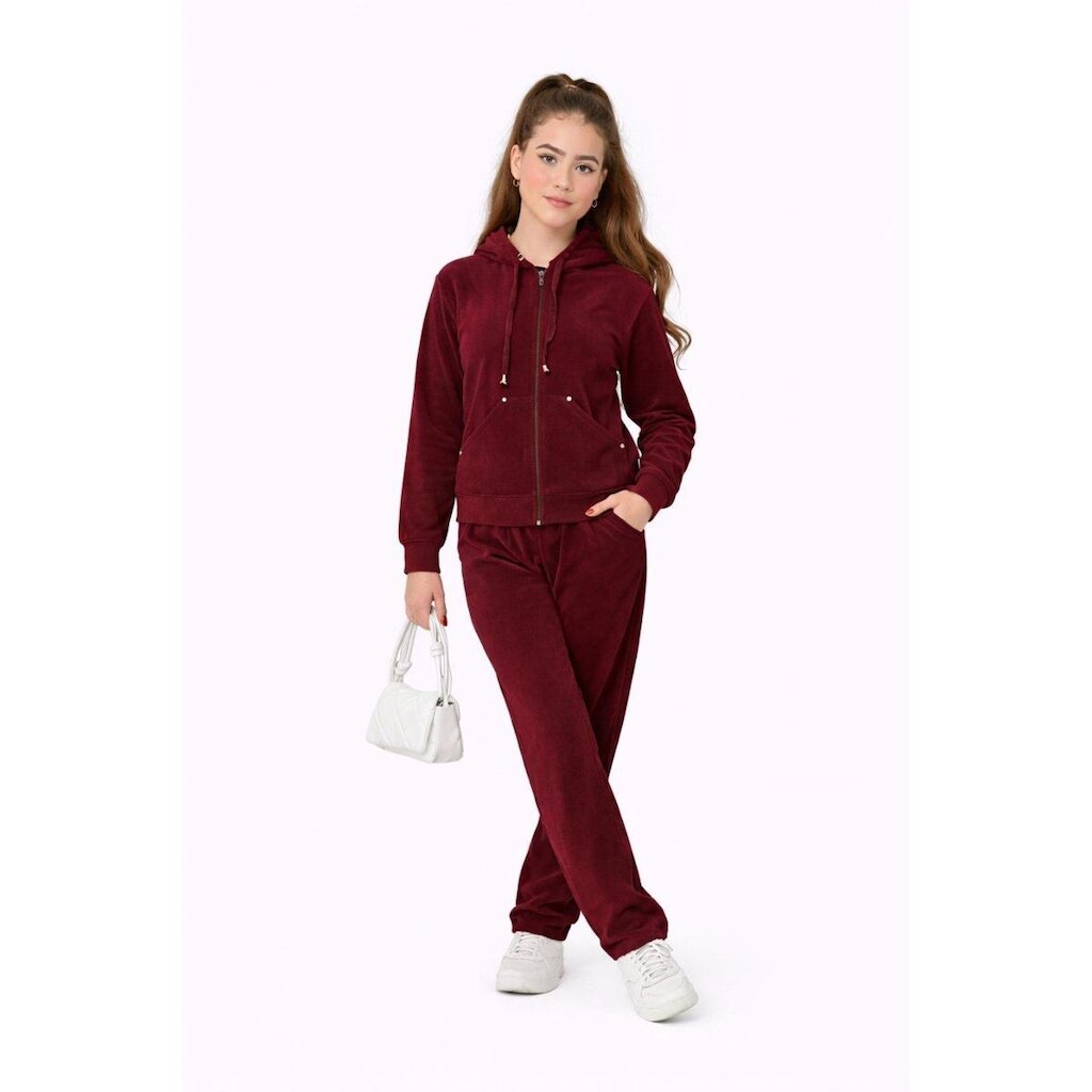 Conjunto Infantil Longo D Bell Outlet Fashion Plush Bordô