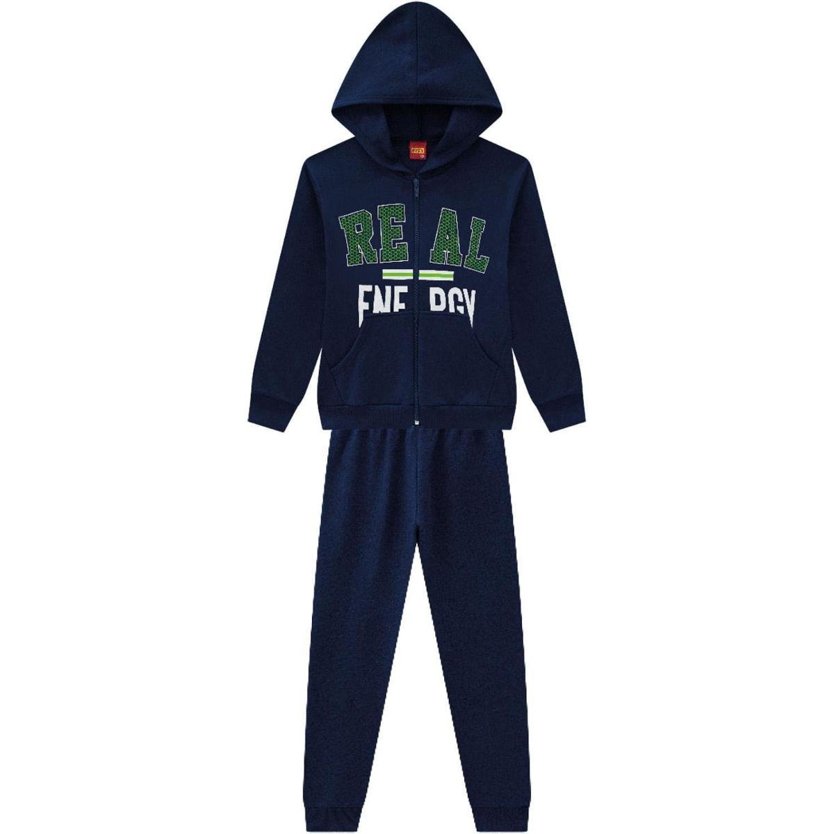 Conjunto Infantil Masculino Jaqueta + Calça Kyly 207756.9010.6 Kyly - Marinho Menor preço em Conjunto Infantil Masculino Jaqueta + Calça Kyly 207756.9010.6 Kyly - Marinho