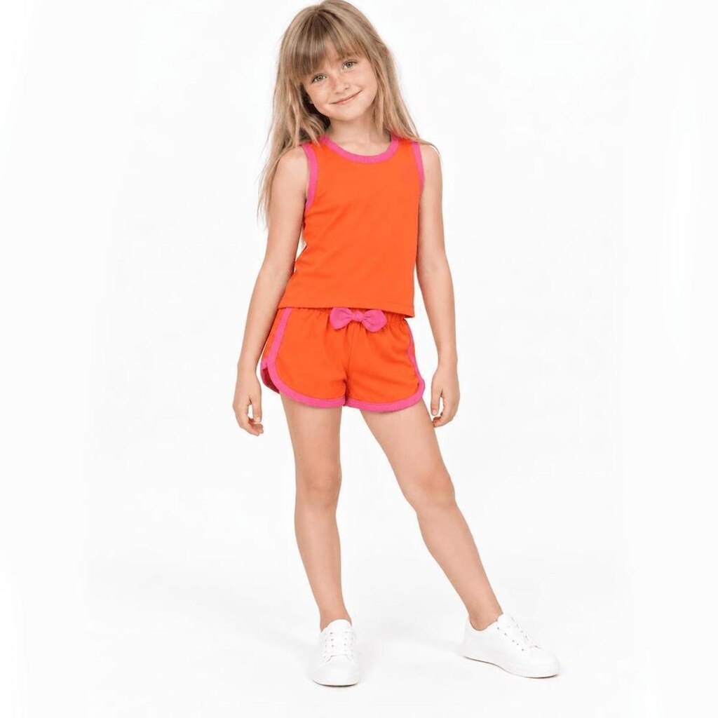 Conjunto Infantil Menina Algodão Color Alphabeto