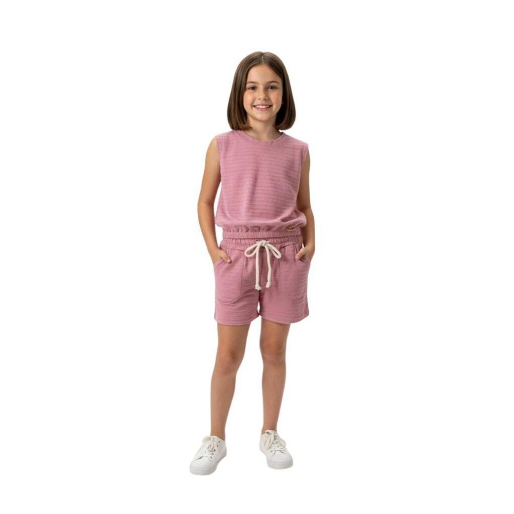 Conjunto Infantil Menina Baby Vest Malha Mardin