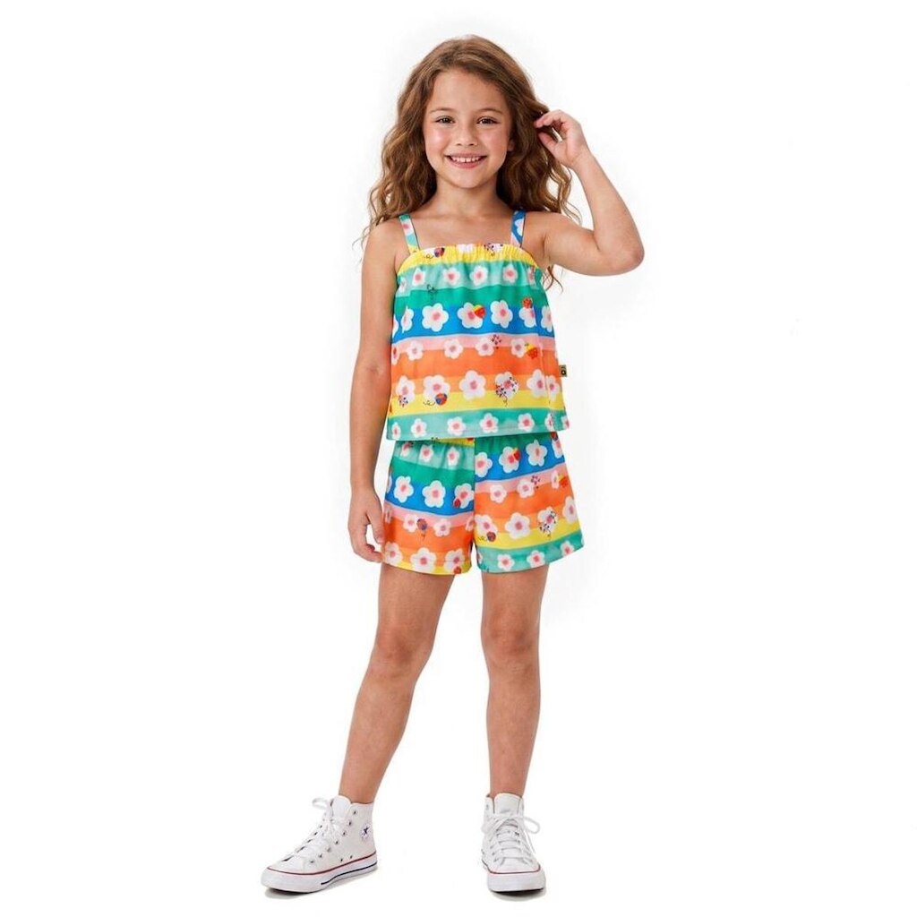 Conjunto Infantil Menina Básico Fun Alphabeto