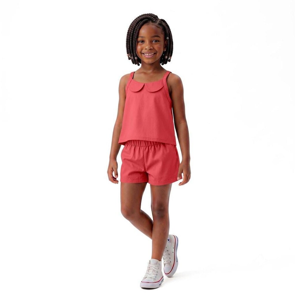 Conjunto Infantil Menina Basiquinho Fun Alphabeto