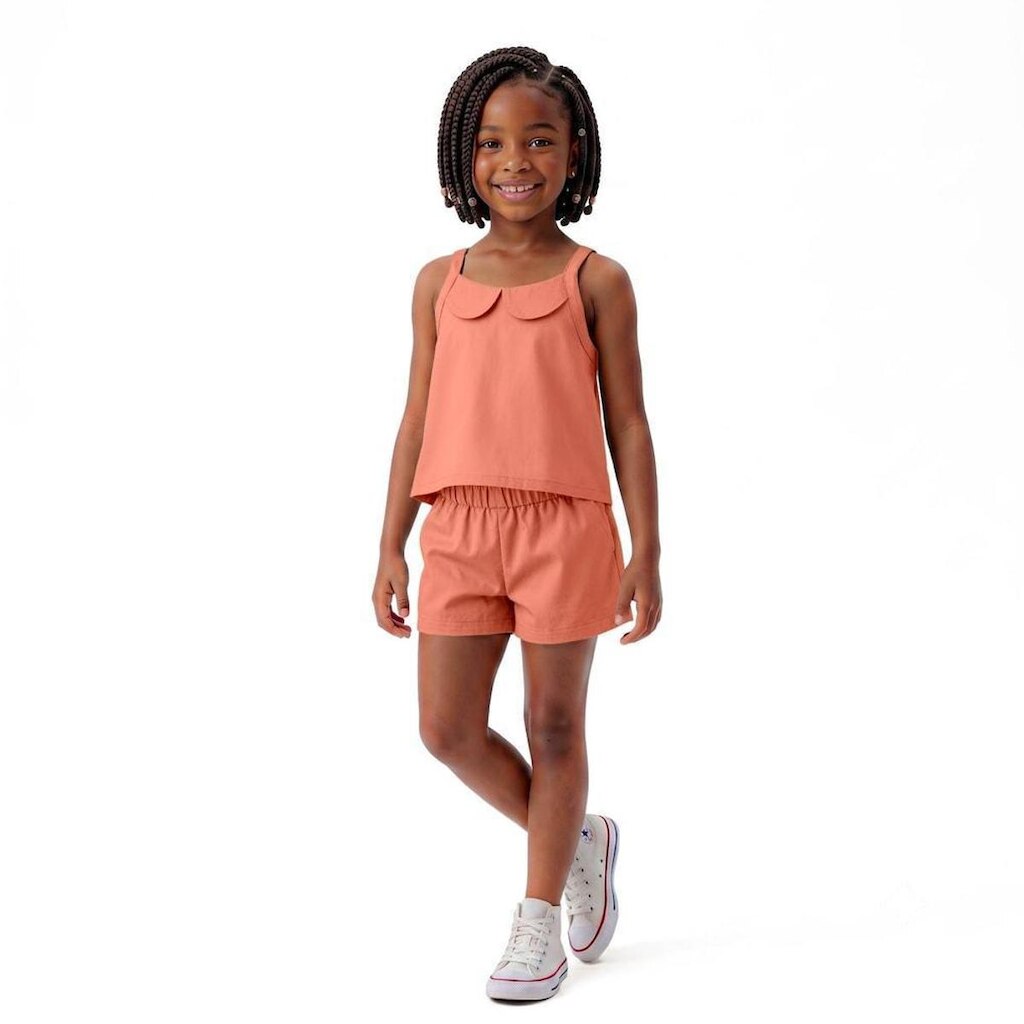 Conjunto Infantil Menina Basiquinho Fun Alphabeto