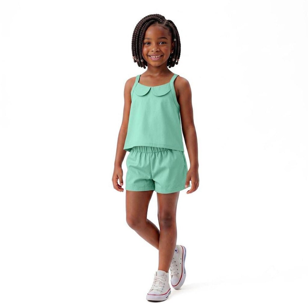 Conjunto Infantil Menina Basiquinho Fun Alphabeto