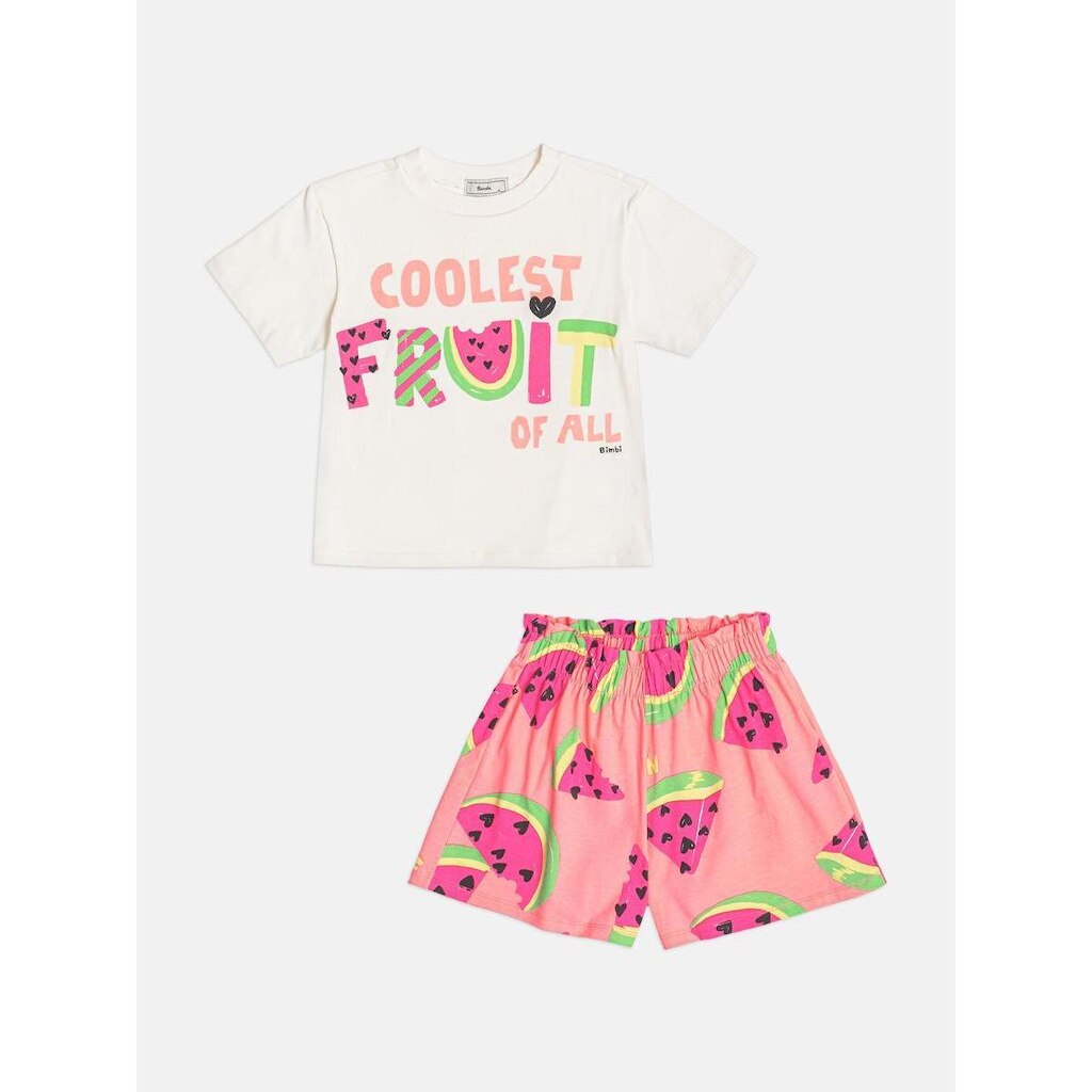 Conjunto Infantil Menina Blusa Estampa/Shorts Melancia Bimbi