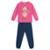Conjunto infantil menina de ursinho Brandili - Rosa Escuro