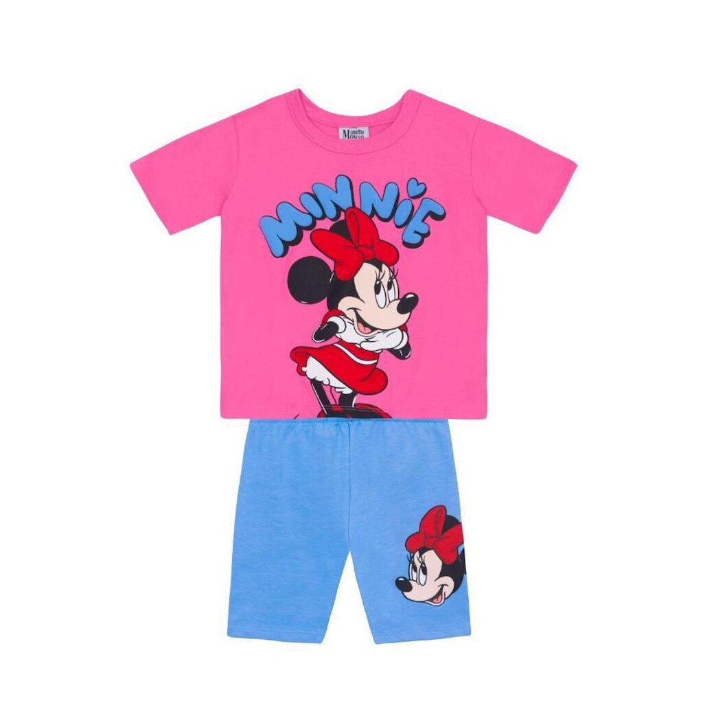 Conjunto infantil menina em meia malha Brandili