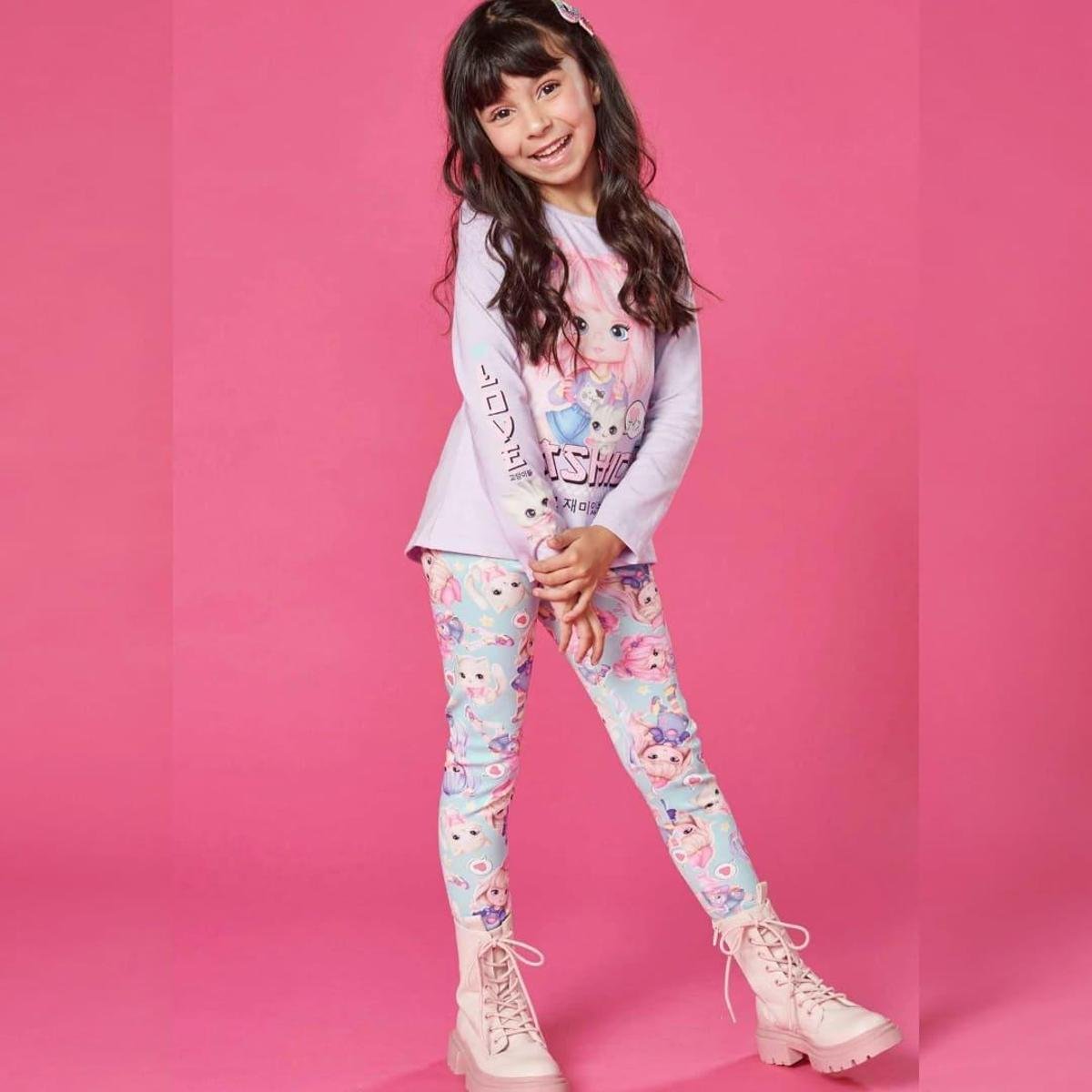 Conjunto Infantil Menina Inverno Blusa Mangas Longas E Legging Fashion Tam 2 a 14 - Kukiê Menor preço em Conjunto Infantil Menina Inverno Blusa Mangas Longas E Legging Fashion Tam 2 a 14 - Kukiê