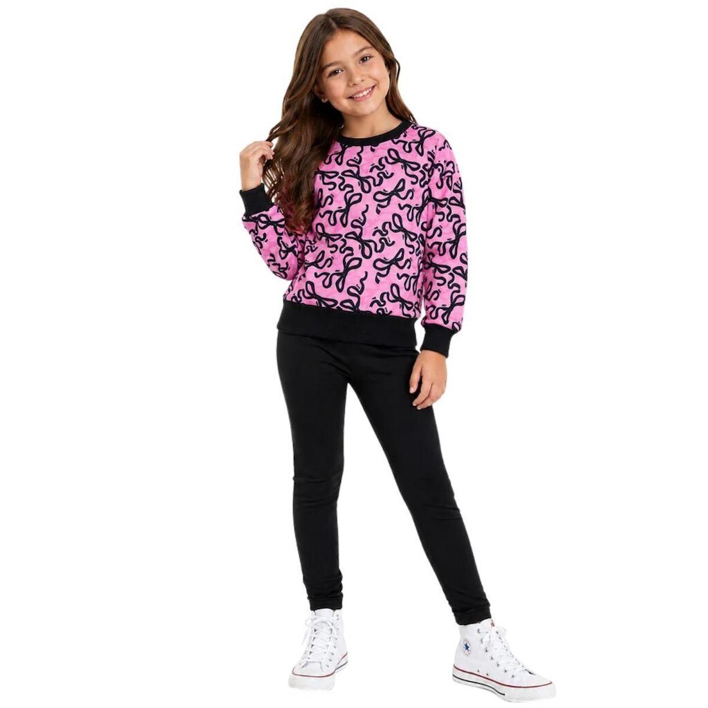 Conjunto Infantil Menina Inverno Laços Iaia