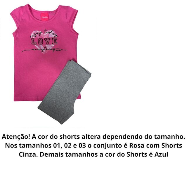 Conjunto Infantil Menina Love- Kely Kety