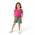 Conjunto Infantil Menina Manga Curta Arrumadinhos Keep Going - Rosa