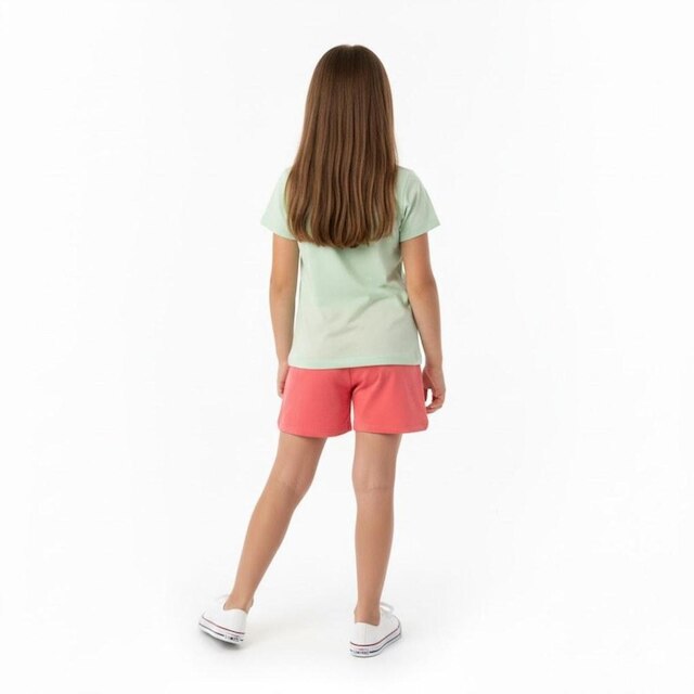 Conjunto Infantil Menina Manga Curta Arrumadinhos Keep Going