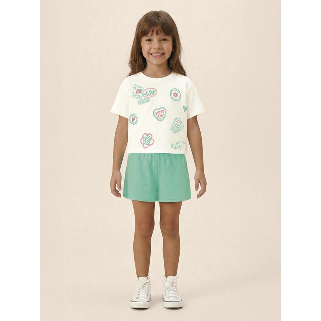 Conjunto Infantil Menina Manga Curta Malwee Ref. 139147