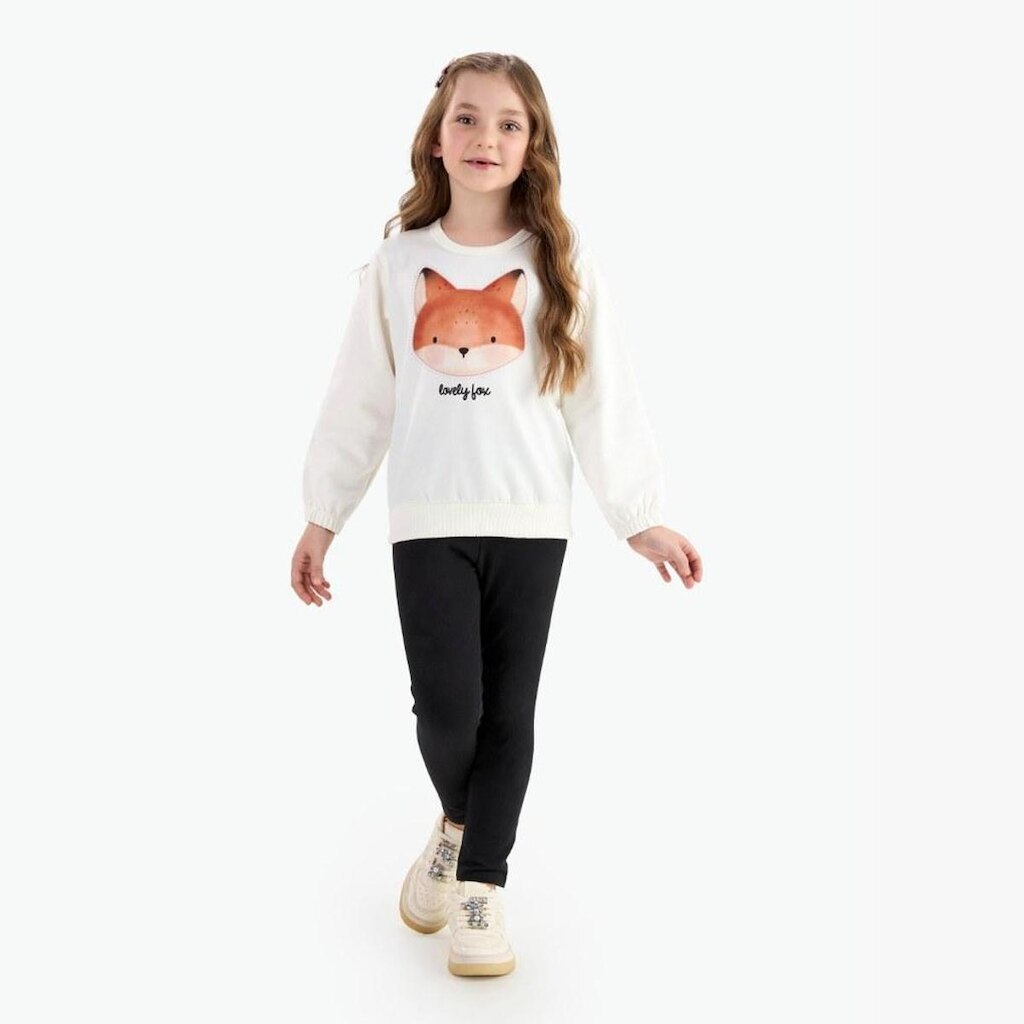 Conjunto Infantil Menina Manga Longa Raposa Rovitex