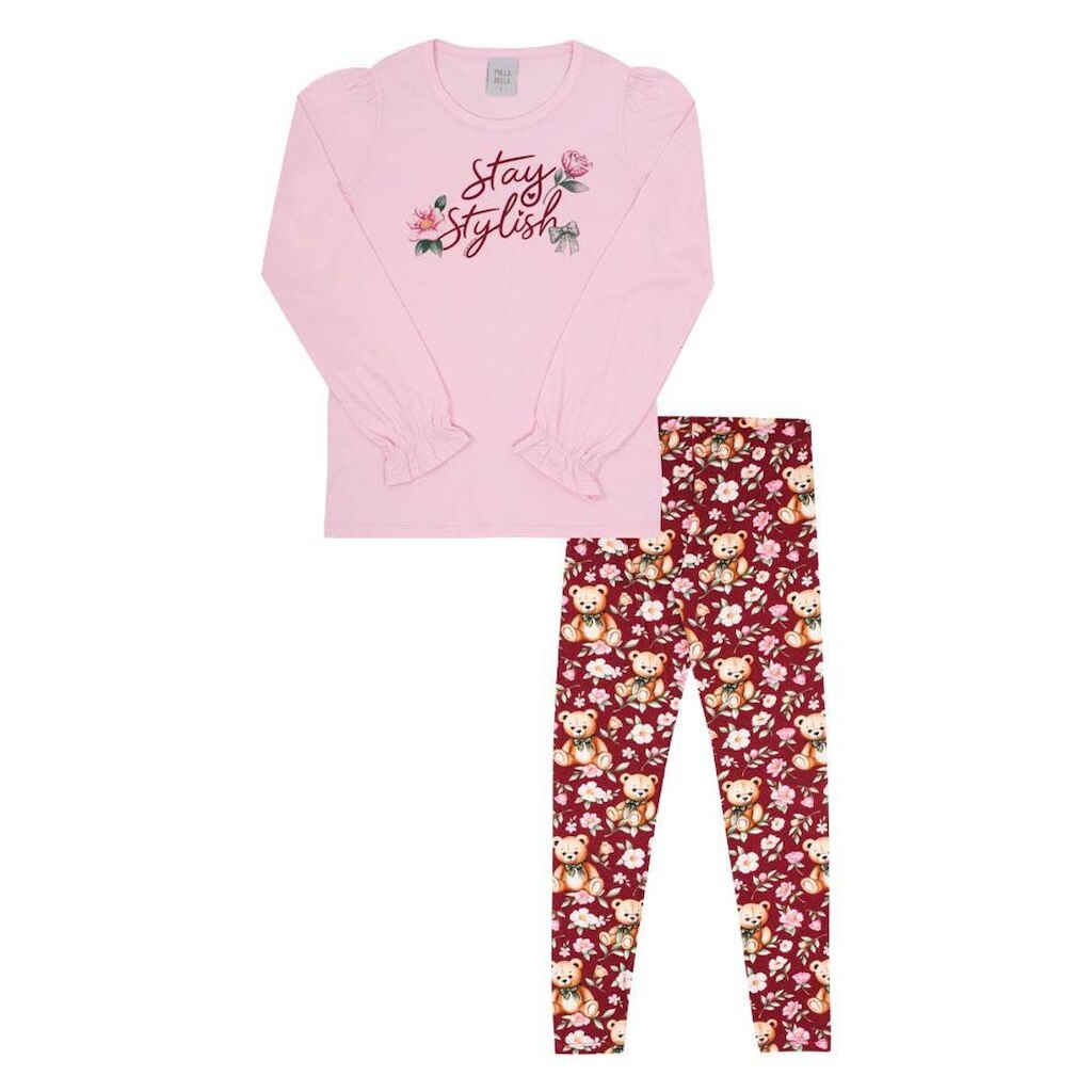 Conjunto Infantil Menina - Rosa - 52830-1