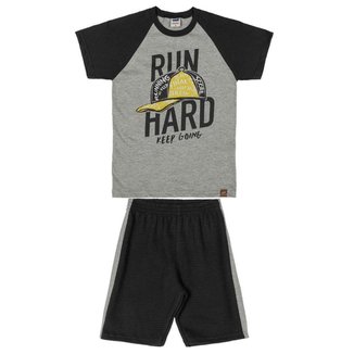 Conjunto Infantil Menino Camiseta E Bermuda Marlan