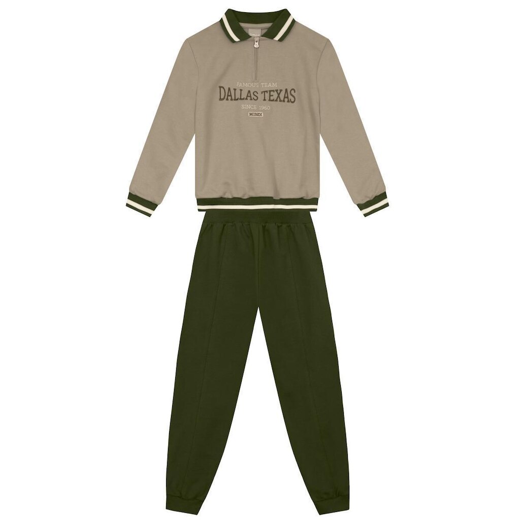 Conjunto infantil menino college Mundi