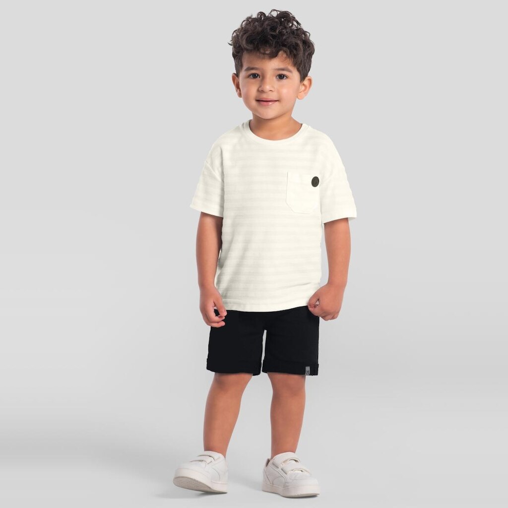 Conjunto infantil menino com listras Mundi