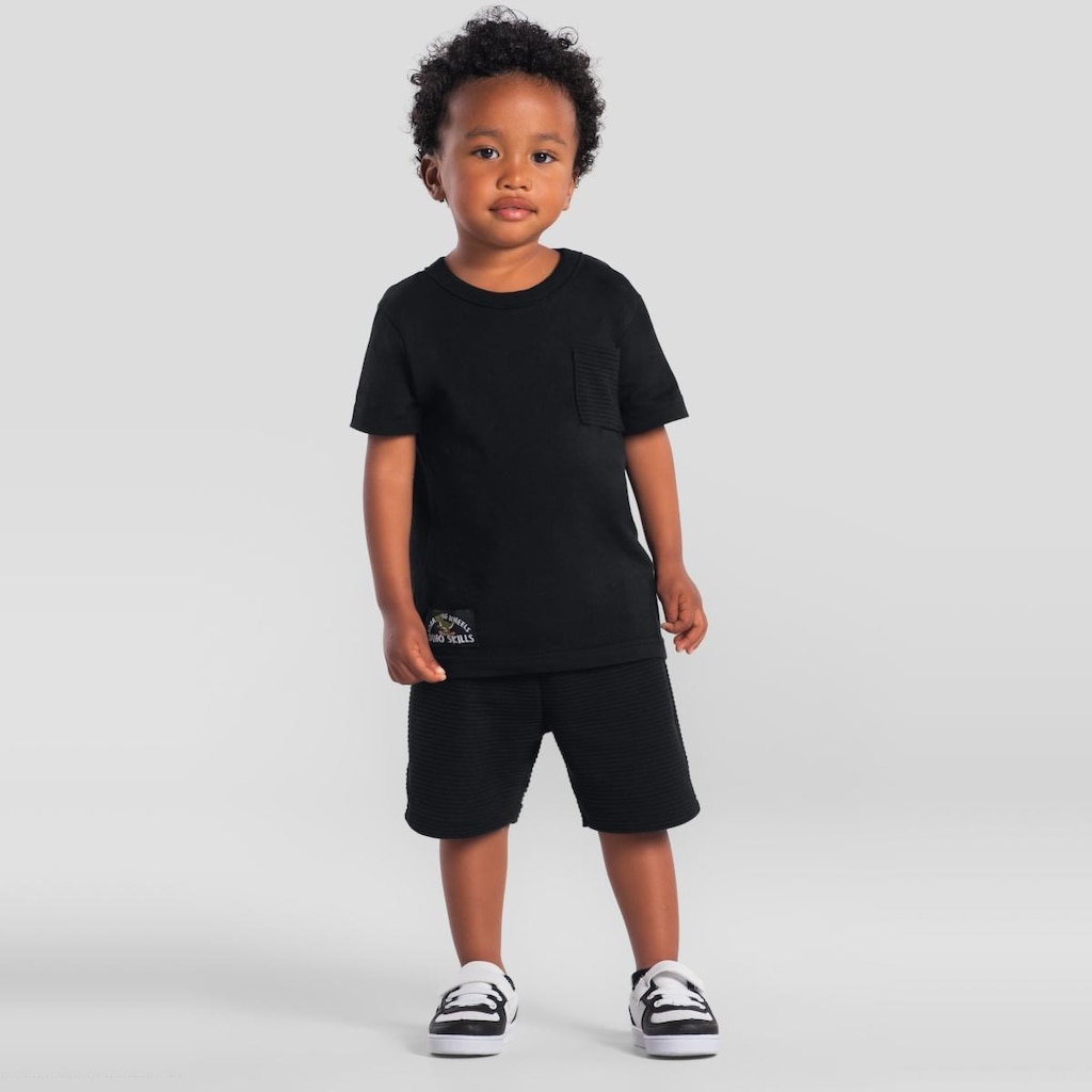 Conjunto infantil menino em malha de dinossauro Brandili