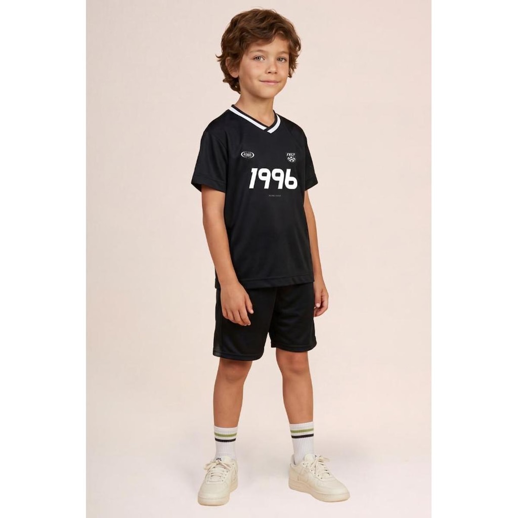 Conjunto infantil menino em malha texturizada Brandili