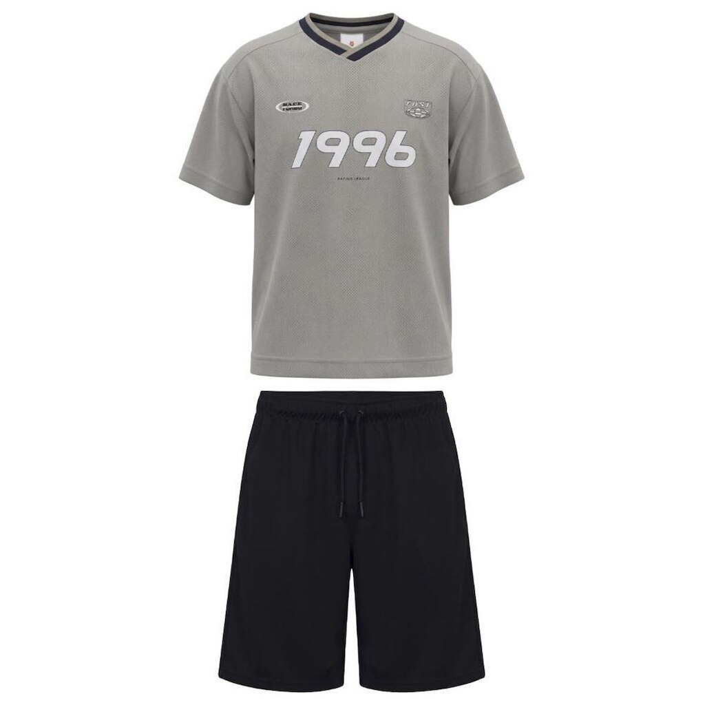 Conjunto infantil menino em malha texturizada Brandili